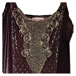 Velvet, Black Rose Dress